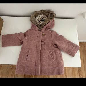 Zara toddler girl wool blend coat 18-24M